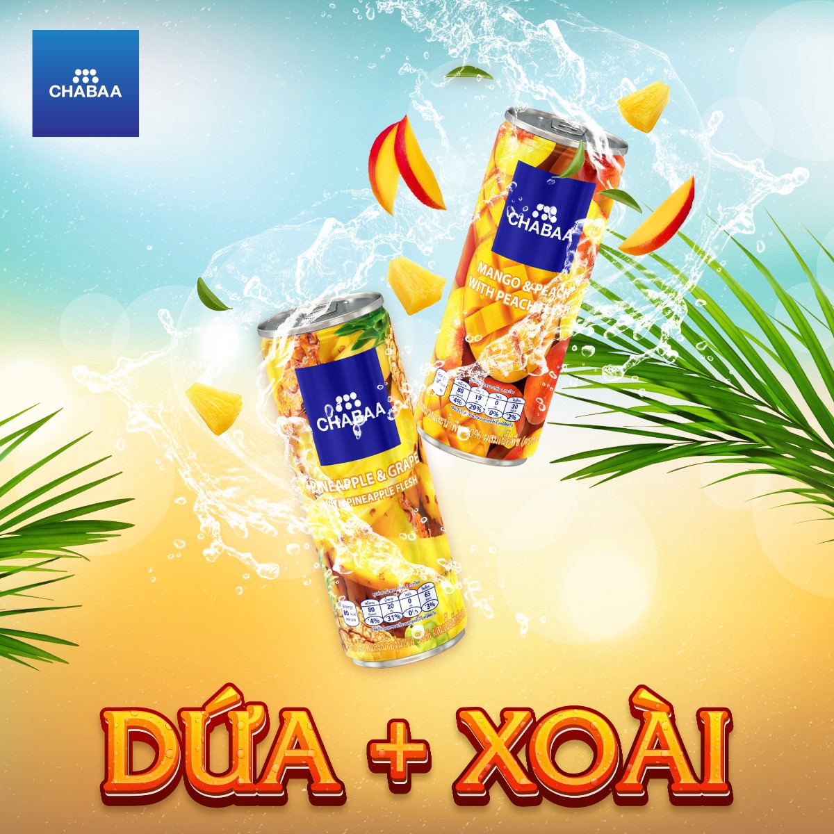 Nước trái cây Chabaa Thái Lan nhiều vị 230ml