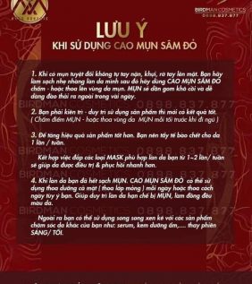 [HCM]Cao mụn sâm đỏ 5gr - 15gr