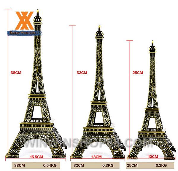 Mô hình tháp Eiffel kim loại 32cm
