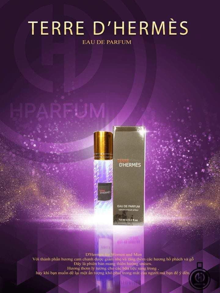 Nước hoa mini Pháp Hparfum HERMES PARIS Nữ dạng lăn 12ml