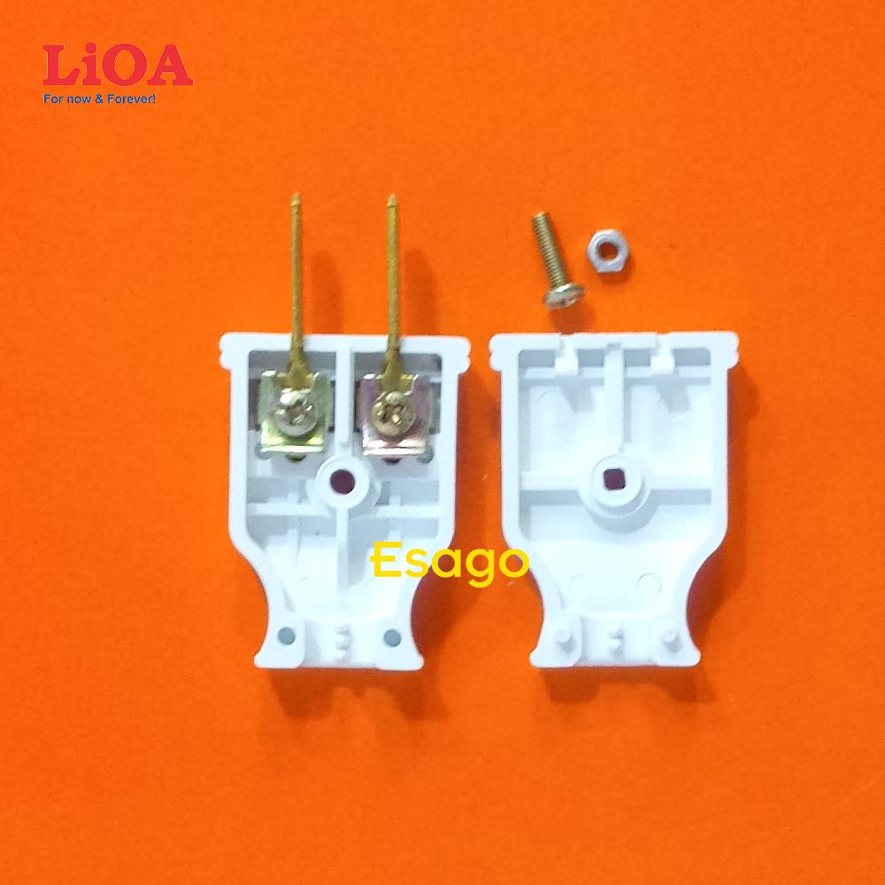 [HCM]Phích cắm điện LiOA 2 chân cắm dẹt