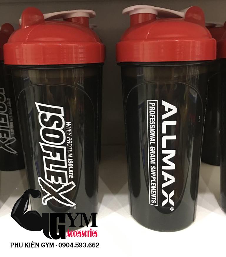 Bình lắc nhựa thể thao shake bottle allmax isoflex