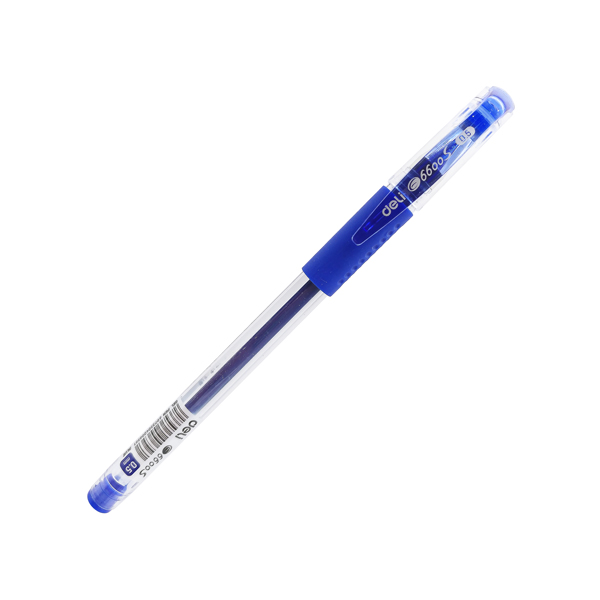 Bút gel 0.5 mm - deli e6600s-xd - mực xanh