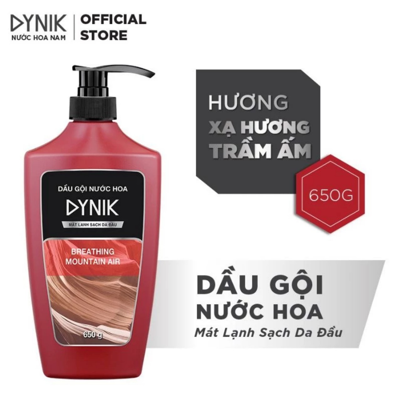 DẦU GỘI NƯỚC HOA NAM DYNIK 650G