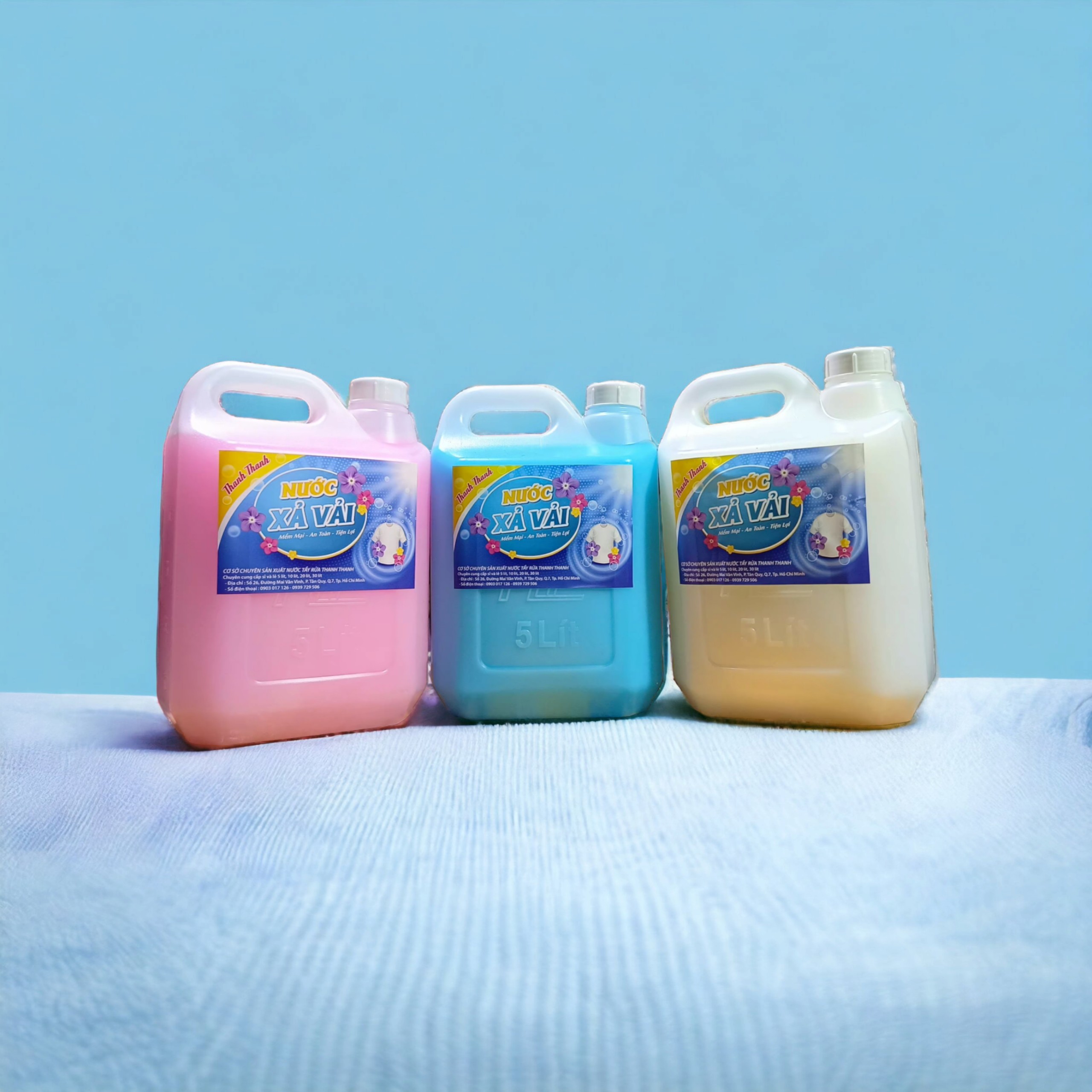 nước xả vải thơm can 5 kg ( 5 lít )