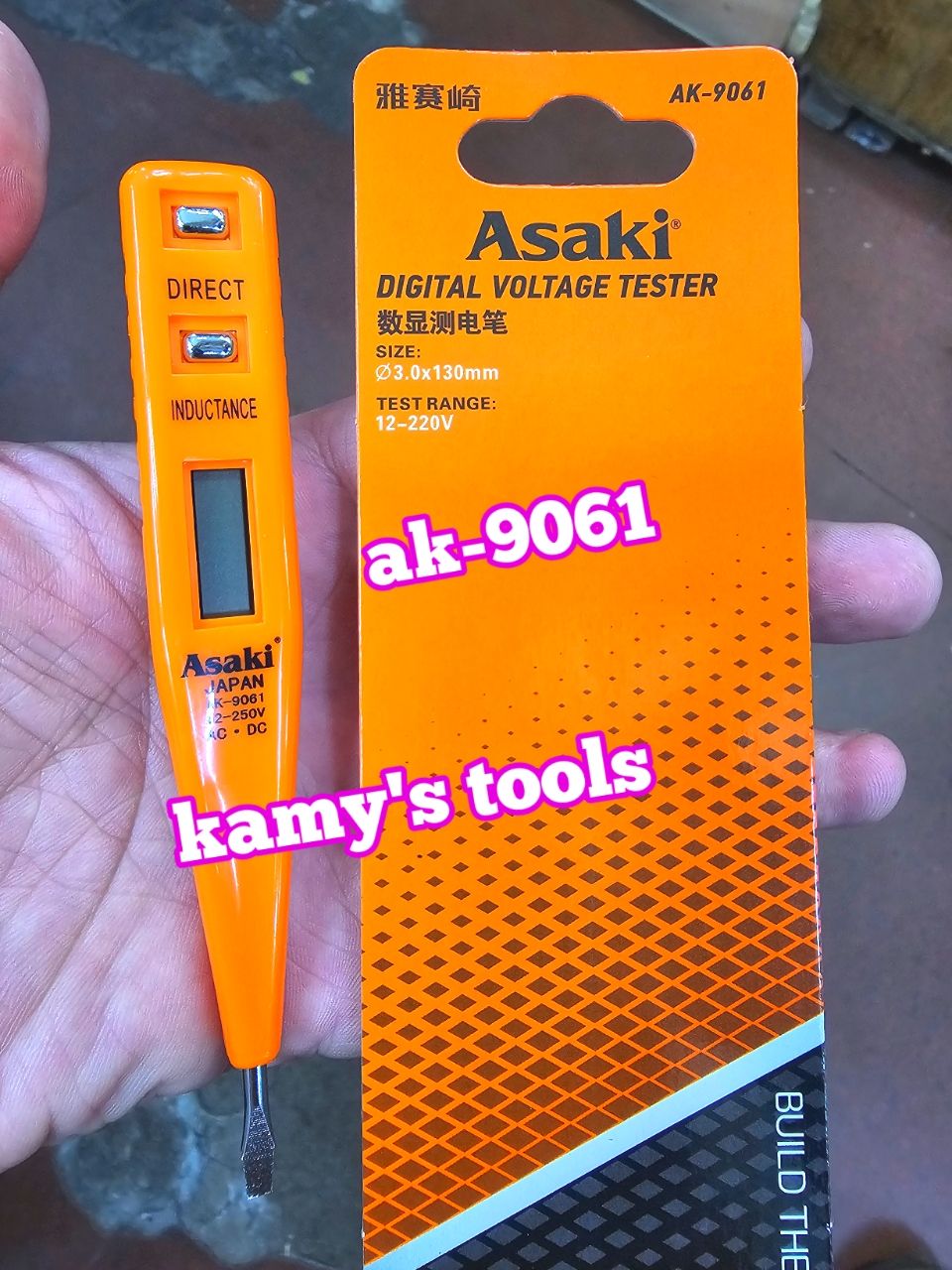 Bút thử điện có đồng hồ asaki ak-9061