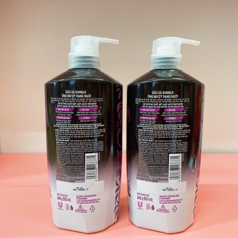 DẦU XẢ SUNSILK 640g