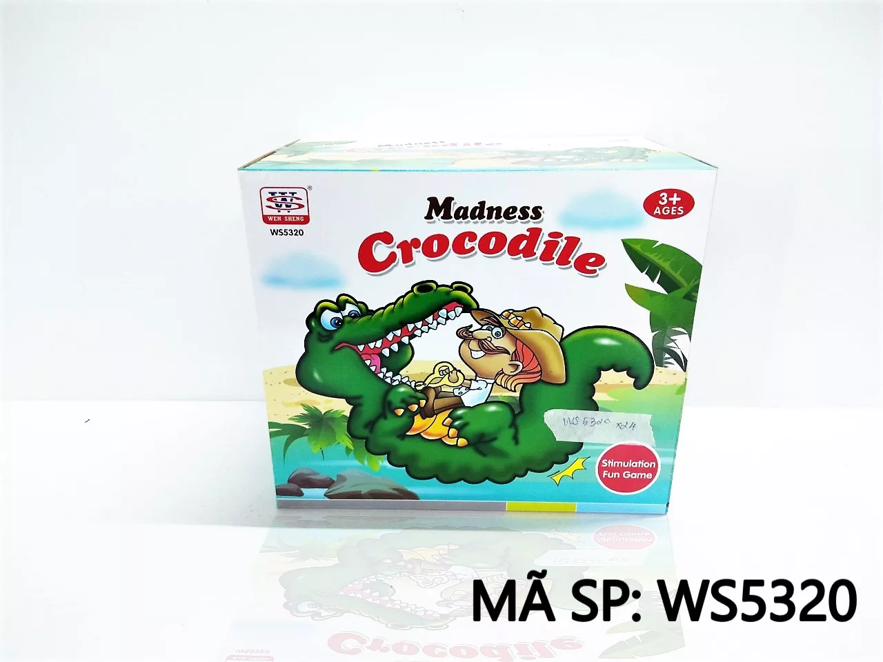 [HCM]Hộp đồ chơi cá sấu pin cắn tay Madness Crocodile