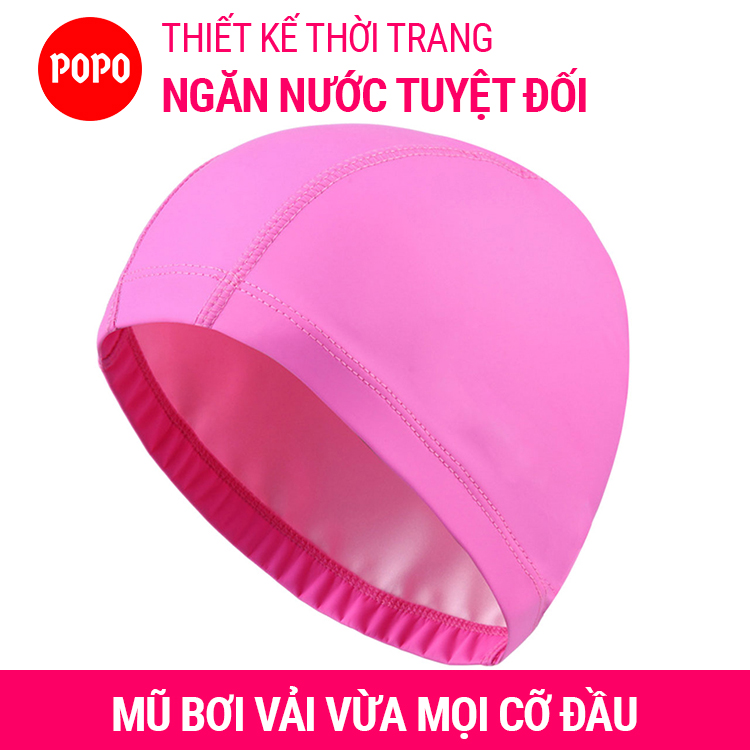 Mũ bơi người lớn, nón bơi người lớn cho nam nữ SPORTY CA36 mũ bơi vải ngăn nước tuyệt đối