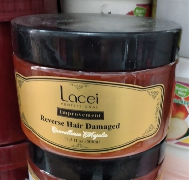 Kem hấp tóc Lacei Reverse Hair Damaged 500ml (Nâu)