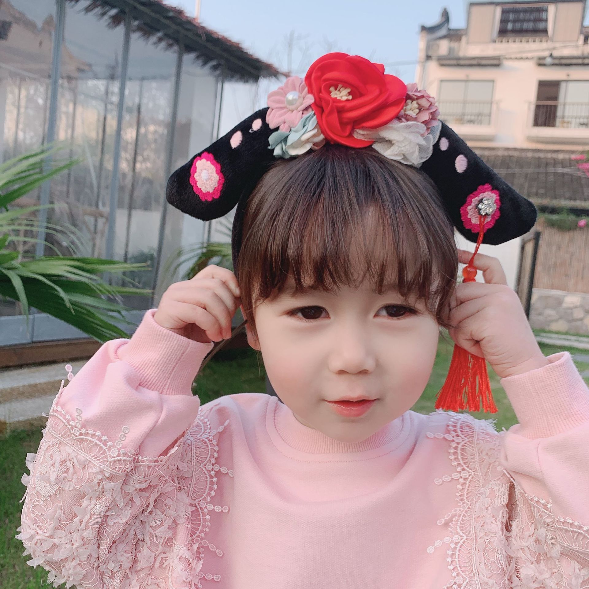 Cài Tóc-Bờm-Băng Đô Phong Cách Trung Hoa Cho Bé Siêu Yêu