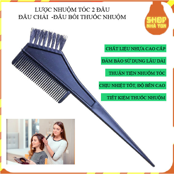 01 cây lược nhuộm tóc nhọn, lược nhuộm 2 đầu