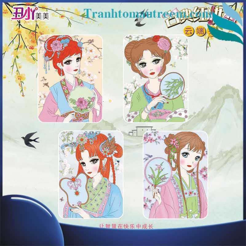 Tranh Tô Màu Trang Điểm Công Chúa