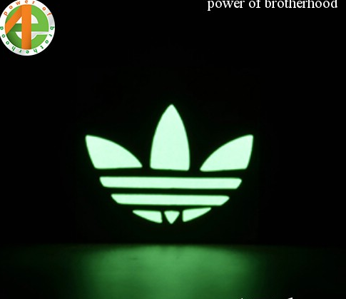 miếng dán xe dạ quang tự phát sáng ban đêm Adidas