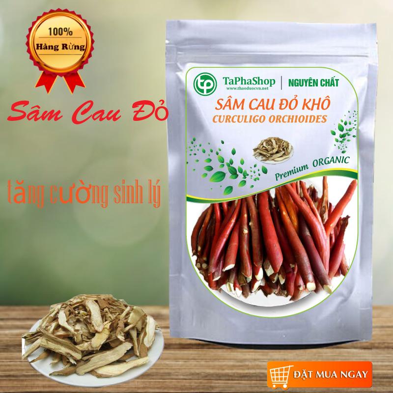 [túi nhỏ 100gram] Sâm cau đỏ sấy khô chuyên dùng để pha trà - Thảo Dược Tấn Phát - Hỗ trợ cải thiện sức khoẻ