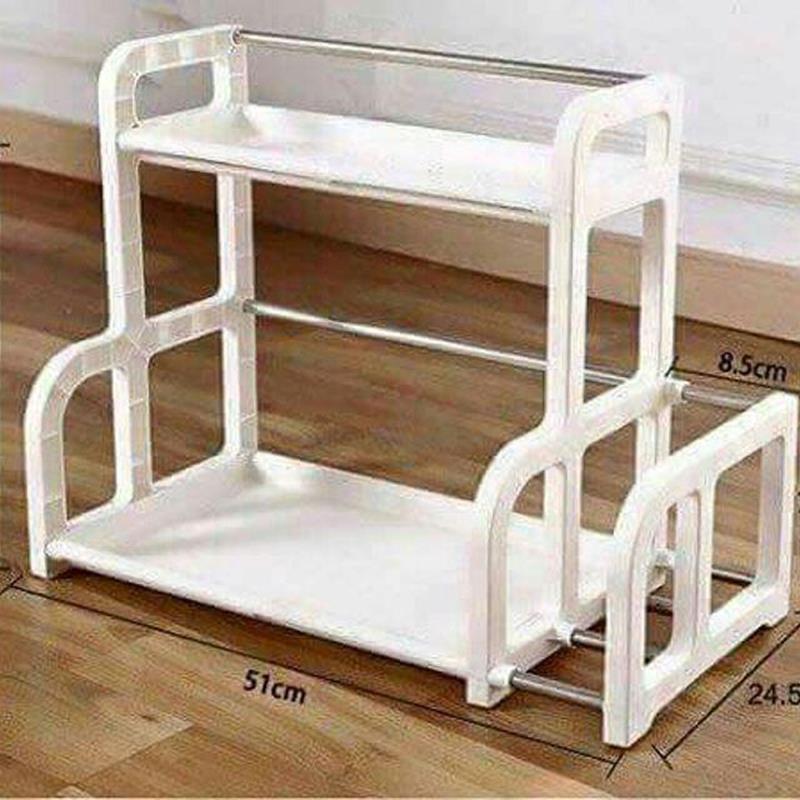 Kệ gia vị có khe để thớt kèm ống đũa