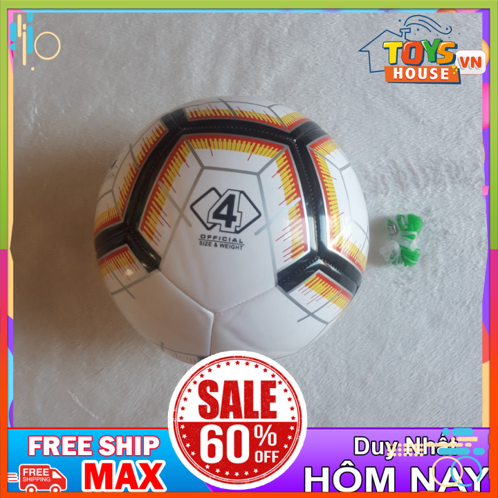 (FREE SHIP ) QUẢ BÓNG ĐÁ SỐ 4 MẪU NGOẠI HẠNG ANH(TẶNG KIM TÚI ĐÁ BÓNG)