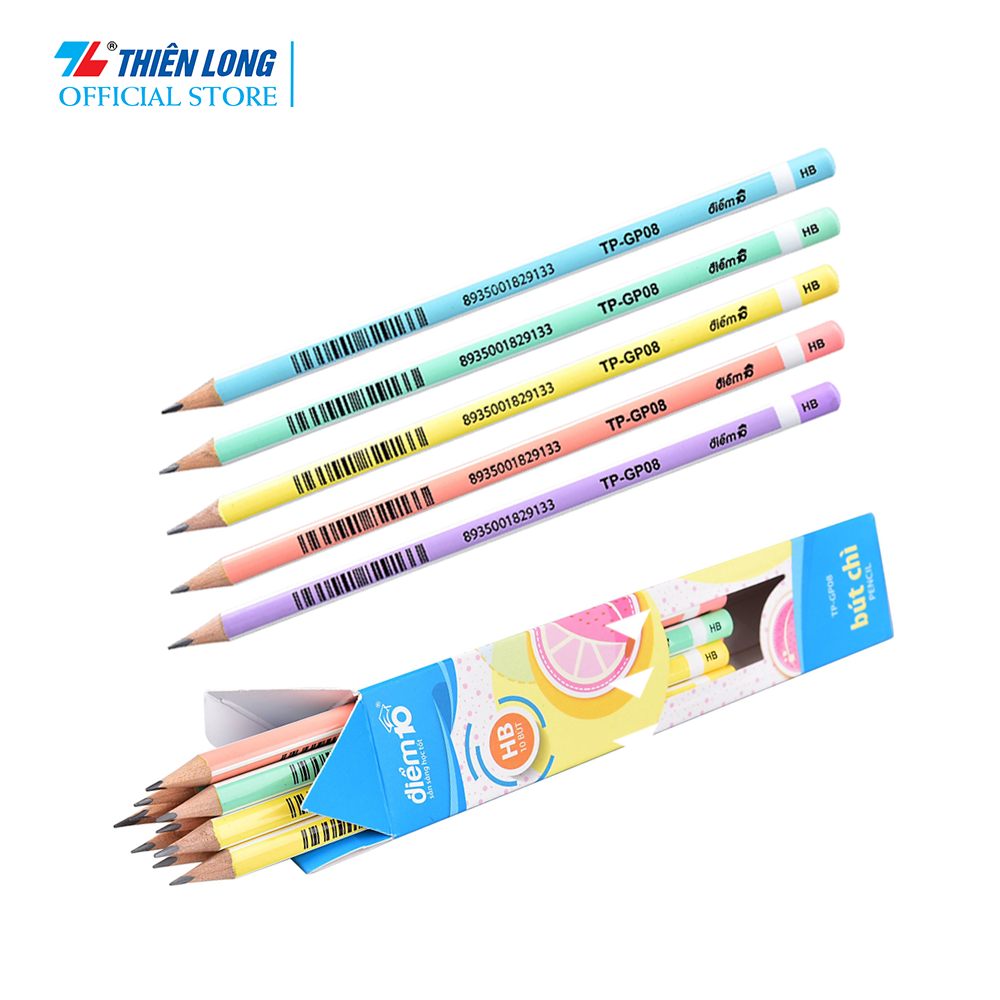 Combo 10 Bút chì gỗ HB Điểm 10 TP-GP08