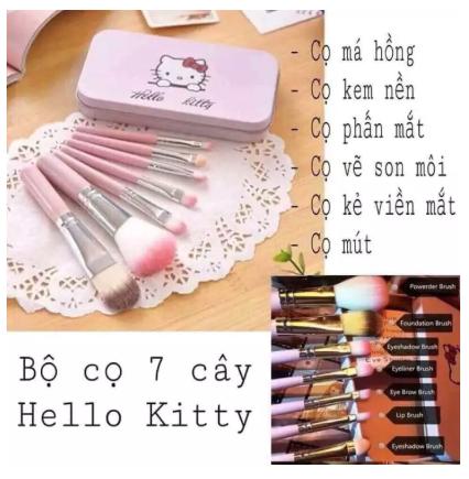 [HCM]BỘ CỌ TRANG ĐIỂM KITTY XINH XẮN (7 MÓN)