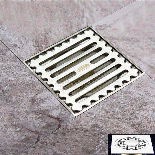 PHỄU THOÁT SÀN CHỐNG MÙI INOX NX130-L (98X98MM)