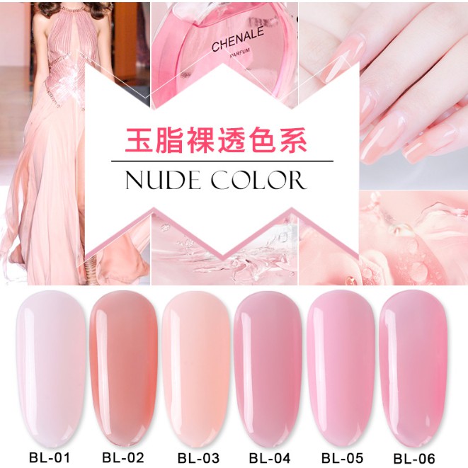 Set Hồng thạch nude 6 màu BL
