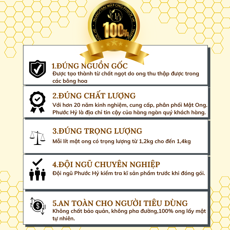 Mật Ong Phước Hỷ- Mật Rừng Tràm 1 lít