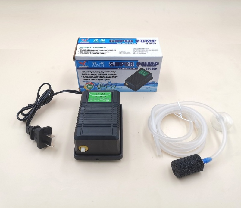 Sủi oxi mini ls-2800 1 vòi cho bể cá (tặng full đồ)