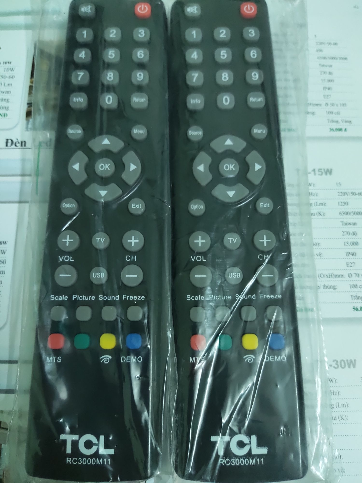 [HCM]Remote điều khiển tivi TCL RC3000M11