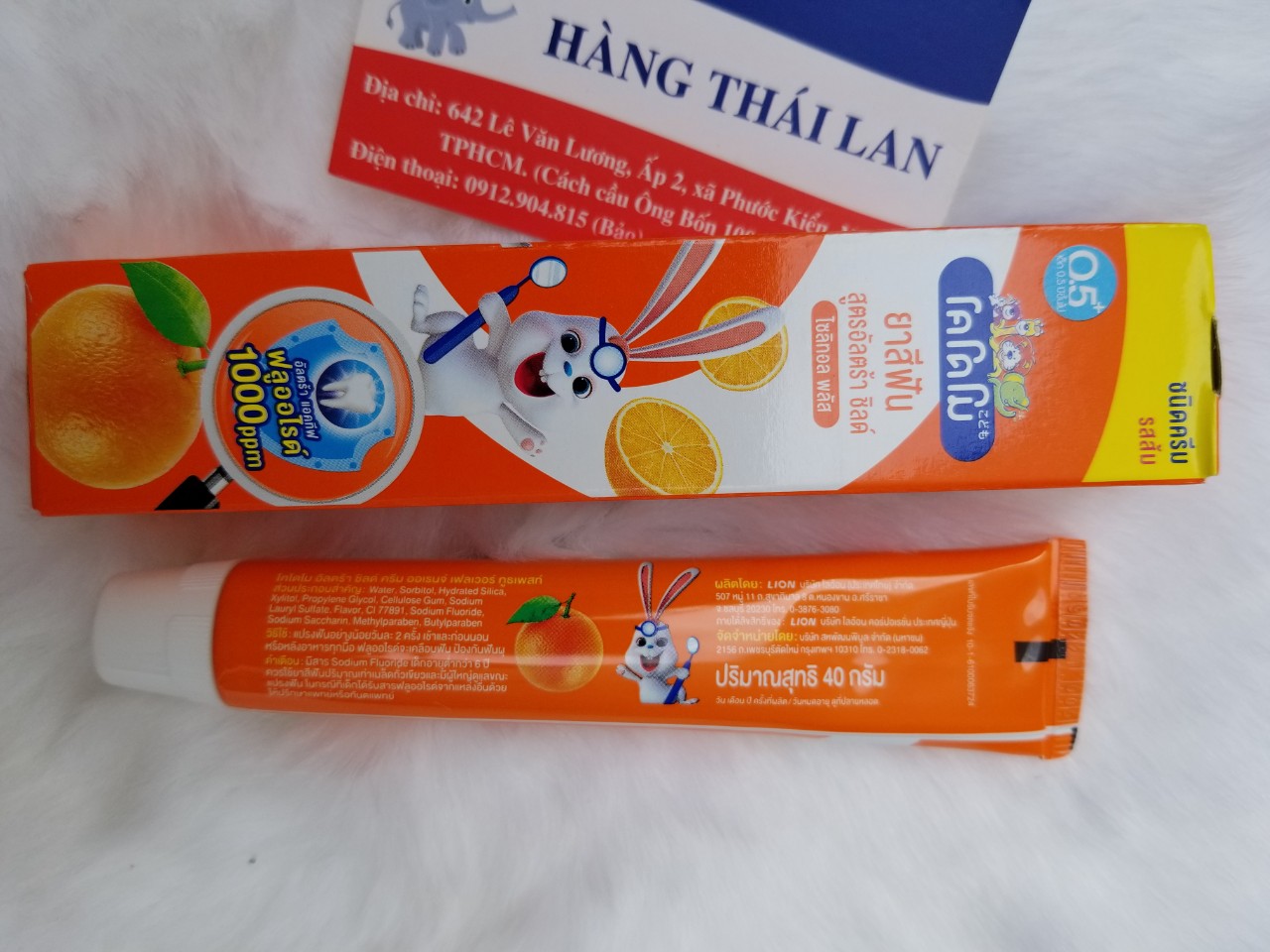 [HCM]Kem đánh răng trẻ em Kodomo Thái Lan 40gram