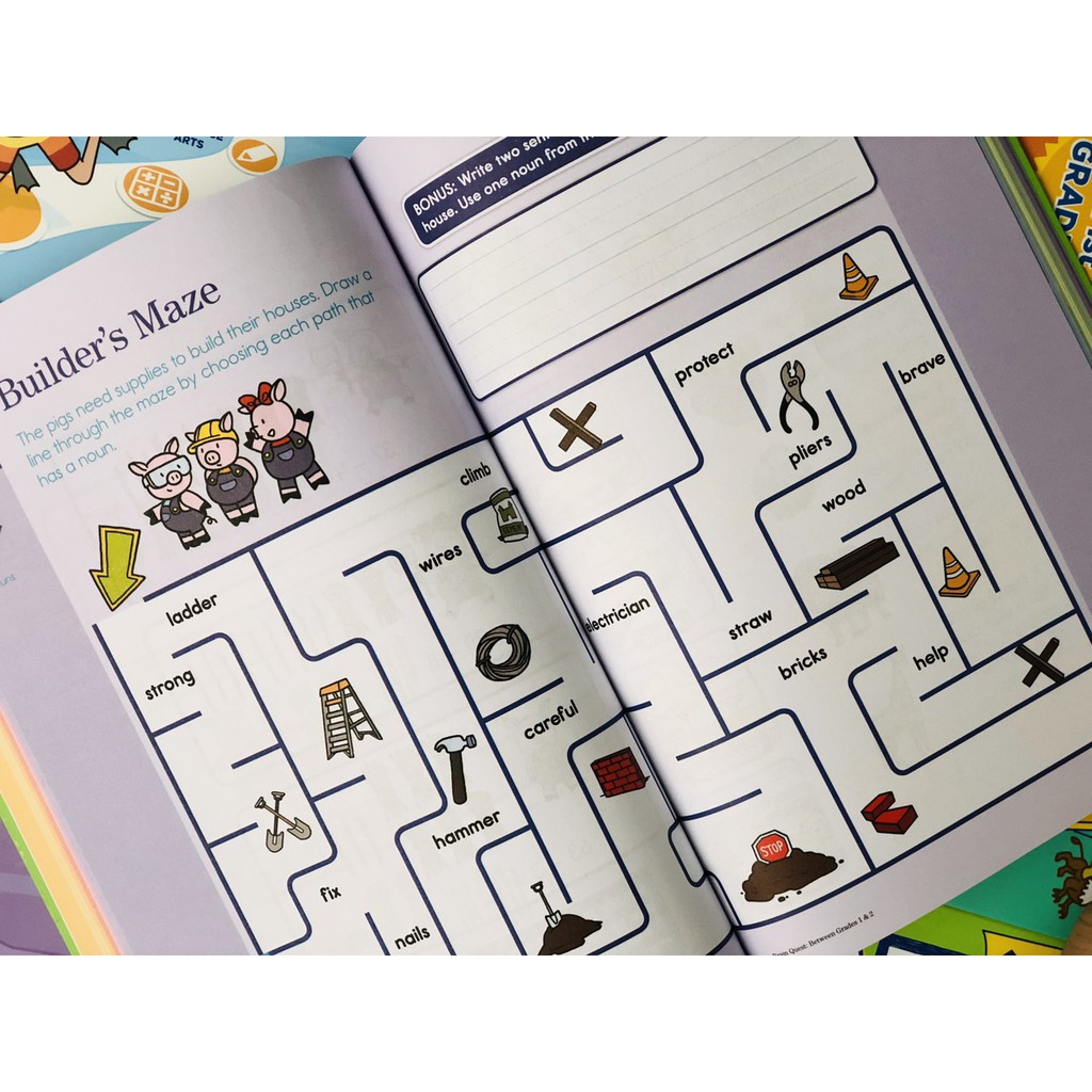 Sách Summer Brain Quest Grade 1&2 ( 6 - 7 Tuổi ) - Nhà Sách Giáo Dục Á Châu
