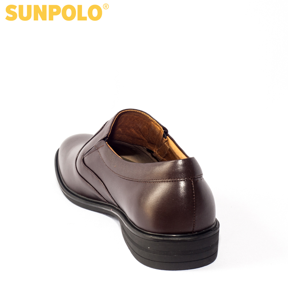 Giày Tây Nam Da Bò SUNPOLO SUMU0112 (Đen, Nâu)