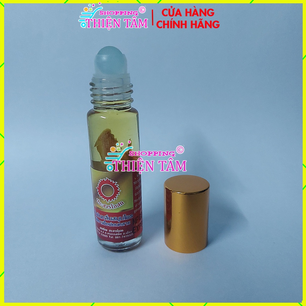 Dầu Nóng Nhân Sâm Mặt Trời Đỏ 4 Vị (Nước Xanh- Đỏ) Thái Lan (8ml)