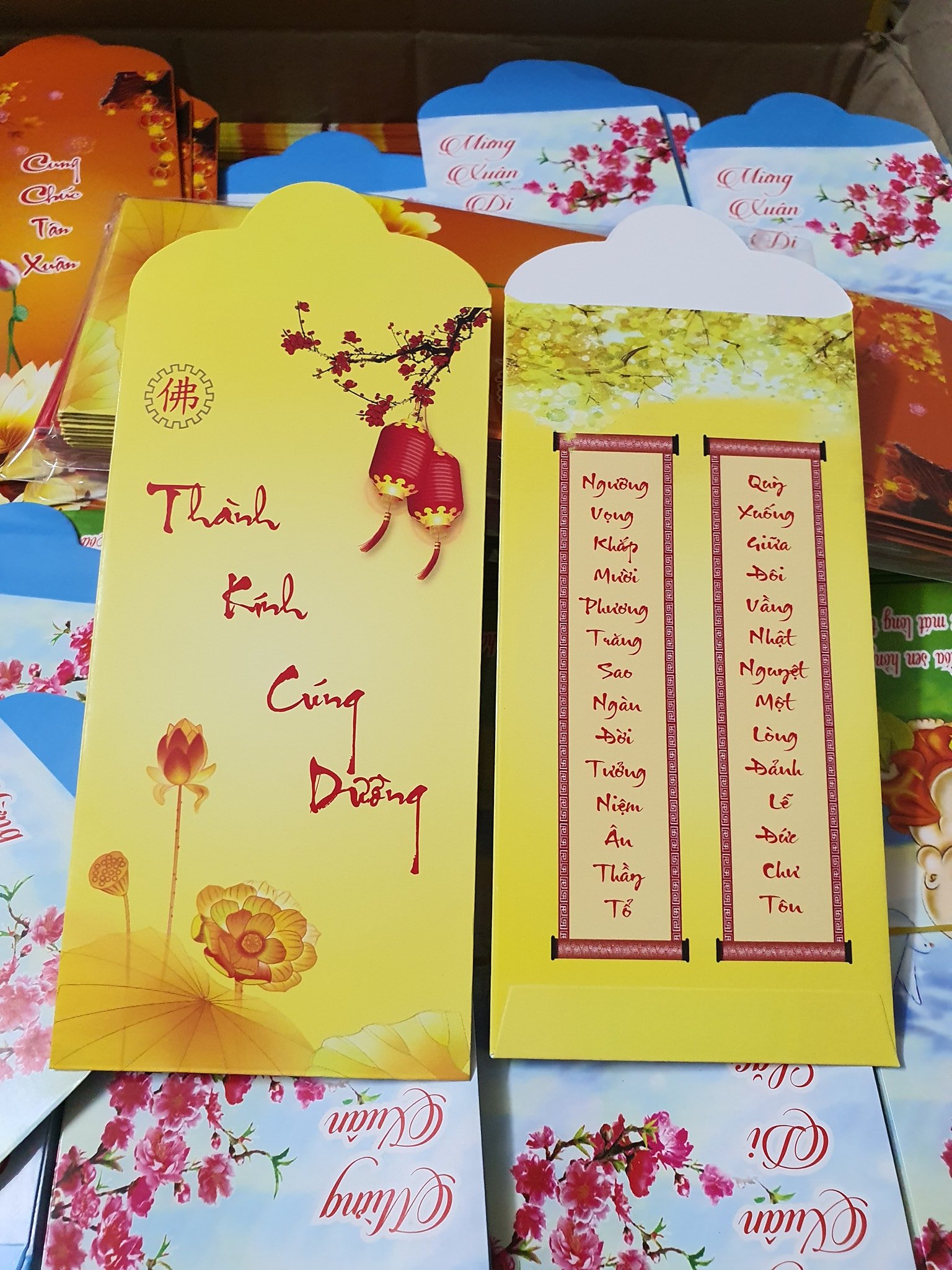 🧧 Bao Lì Xì Phật Giáo - giấy dày rất đẹp