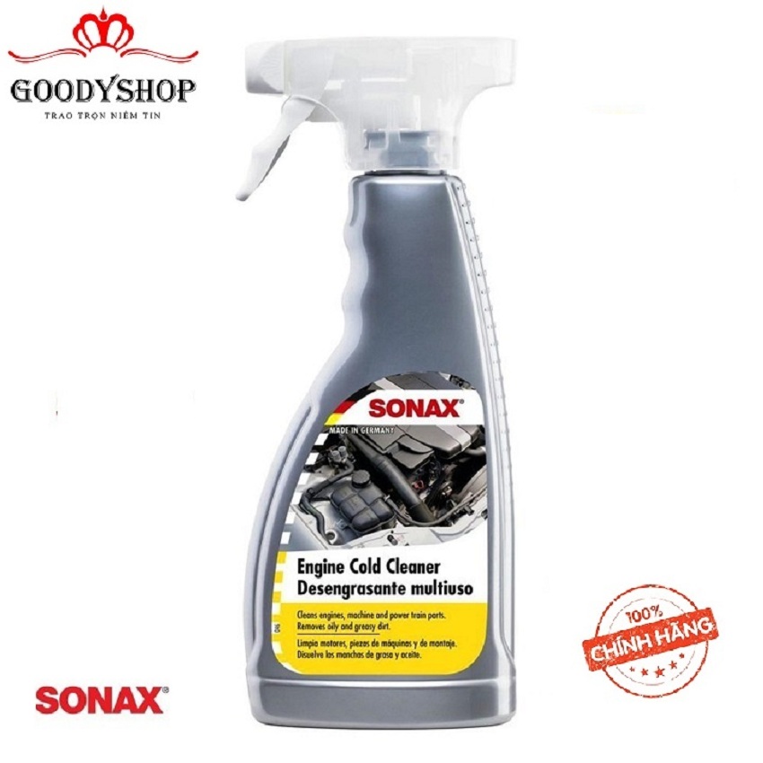 Dung dịch làm sạch khoang động cơ xe sonax-500ml engine and cold cleaner 543200 goodyshop