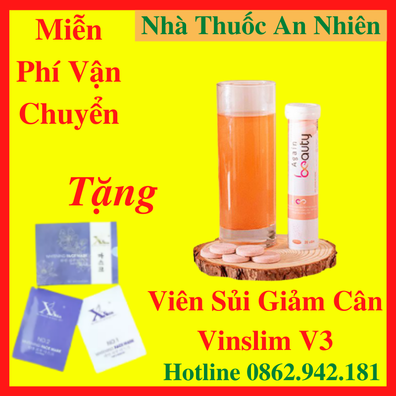 [Miễn Phí Ship][HCM]VIÊN SỦI AGAIN BEAUTY{Tặng Mặt Nạ Dưỡng Da} chậm quá trình lão hóa da hỗ trợ làm giảm nám da và sạm da hỗ trợ da sáng mịn - AN001