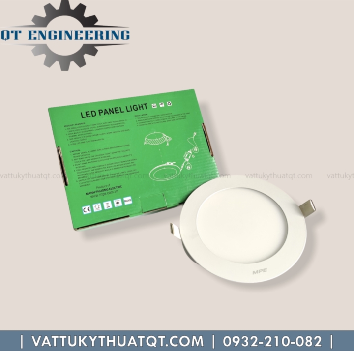 ĐÈN LED PANEL ÂM TRẦN TRÒN 9W MPE (RPL-9) | VATTUKYTHUATQT.COM