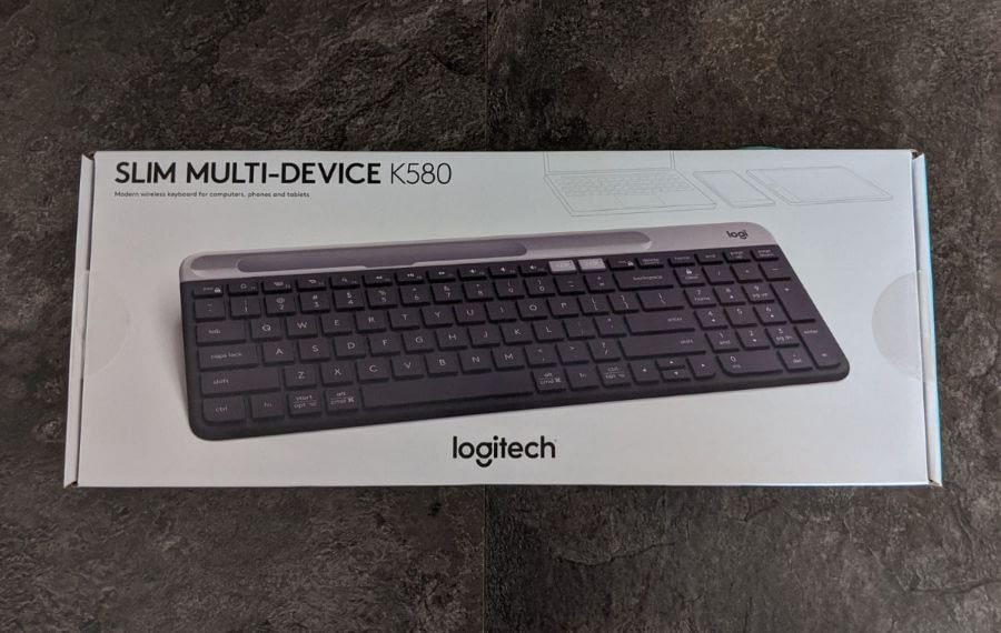 Bàn phím Logitech K580 không dây bluetooth Slim Multi device - Kết nối đa thiết bị, bluetooth, USB Unifying - Chính hãng