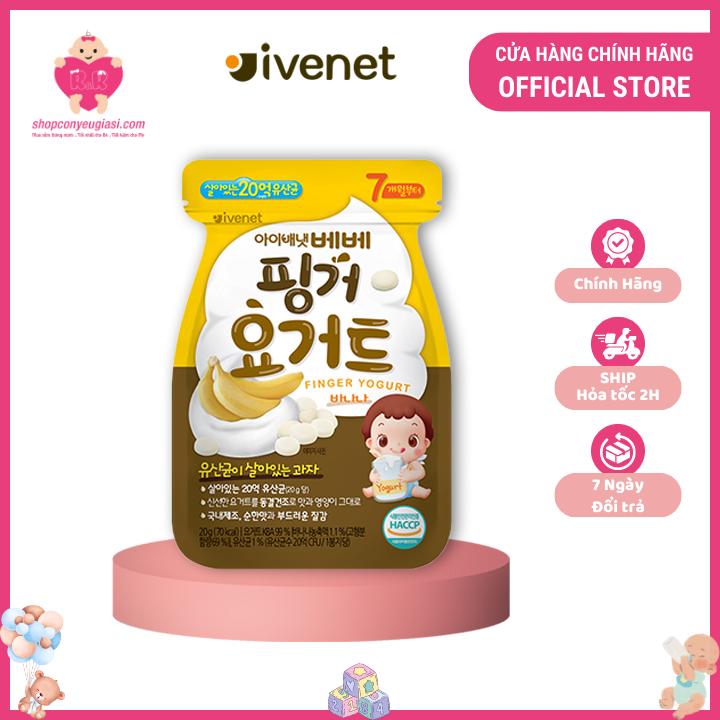 Sữa chua khô ivenet - sữa chua khô nhiều hương vị - hàn quốc