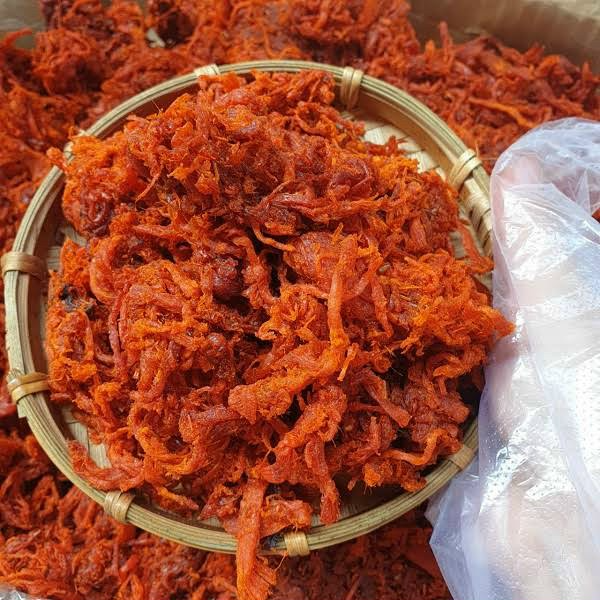Khô bò sợi lá chanh hũ 500gr ( heo giã bò )