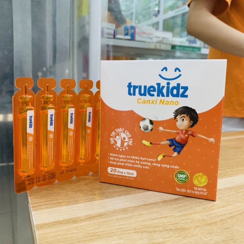 Truekidz calcium nano-calcium supplement for Kids hair loss whistle 20tube * 10ml original