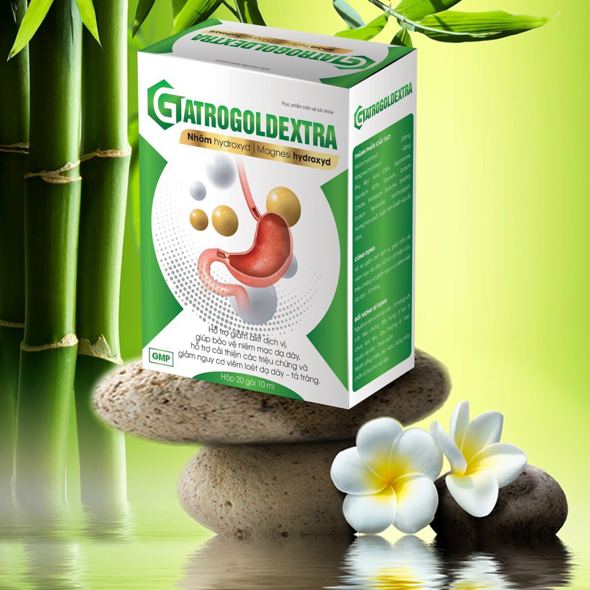 Gel giảm đau dạ dày GATROGOLD EXTRA - bảo vệ niêm mạc dạ dày, giảm viêm loét dạ dày tá tràng, trào ngược hiệu quả