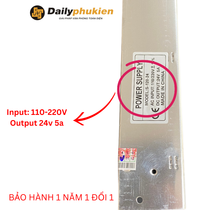 Nguồn Tổ Ong 24V 5A Xịn cho led, camera