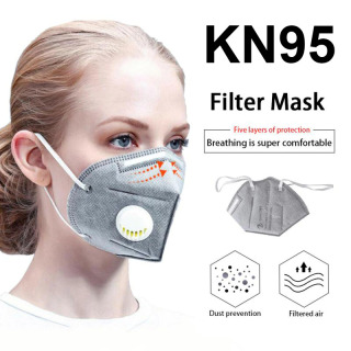 Khẩu trang 5 lớp KN95 có van thở chống bụi chuẩn FFP2 chống khuẩn chống thumbnail