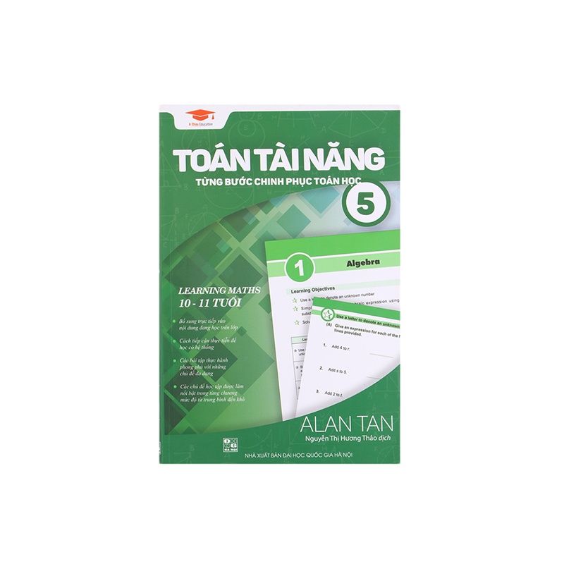 Sách toán tài năng 5 - toán lớp 5 - nhà sách á châu books