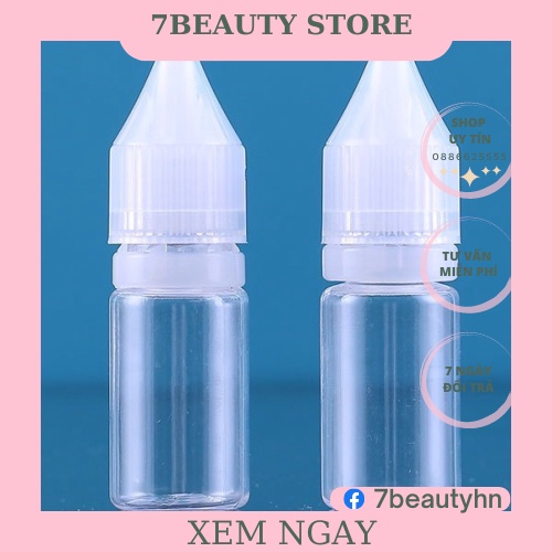 Lọ nhựa 10ml chiết mực xăm