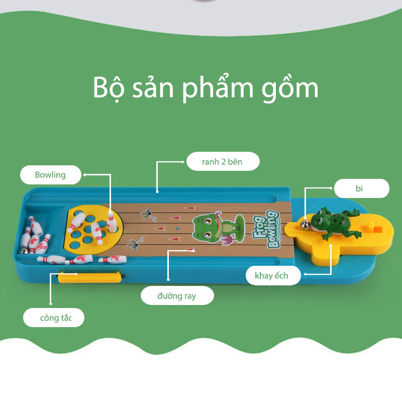Trò chơi Ếch bắn bi ( Frog bowling)