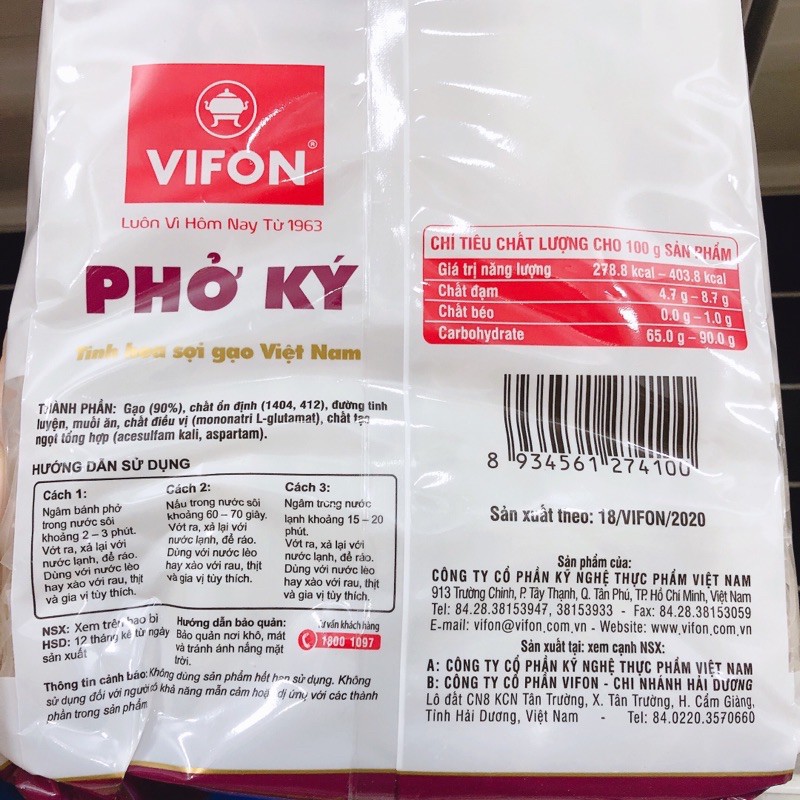 Phở ký Vifon (gói 500g)