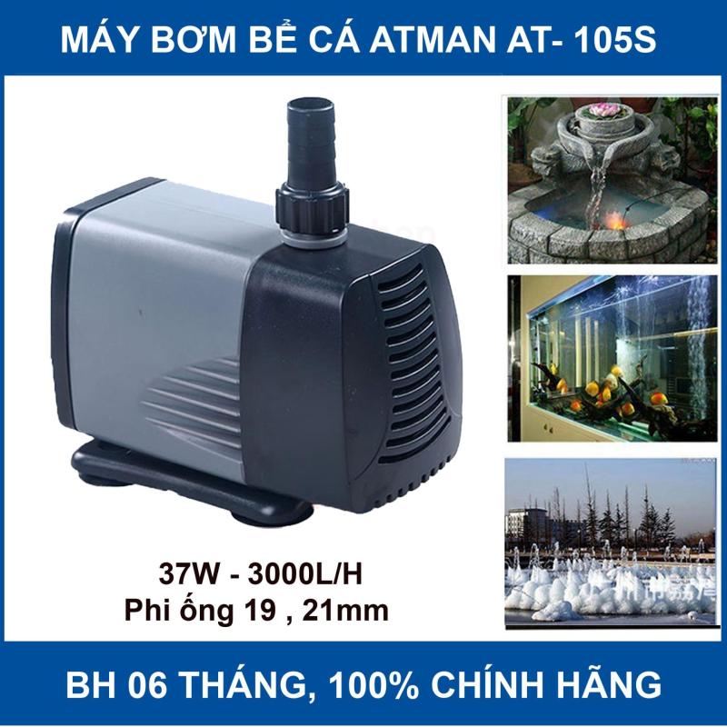 Máy Bơm Nước Hồ Cá Atman AT-105S 37W, 3000l/h loại tốt - Hàng Mới Nhất 2018, Bảo Hành uy tín 1 đổi 1
