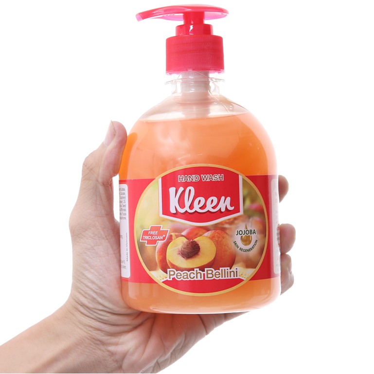 Nước Rửa Tay Kleen 500Ml Hương Đào