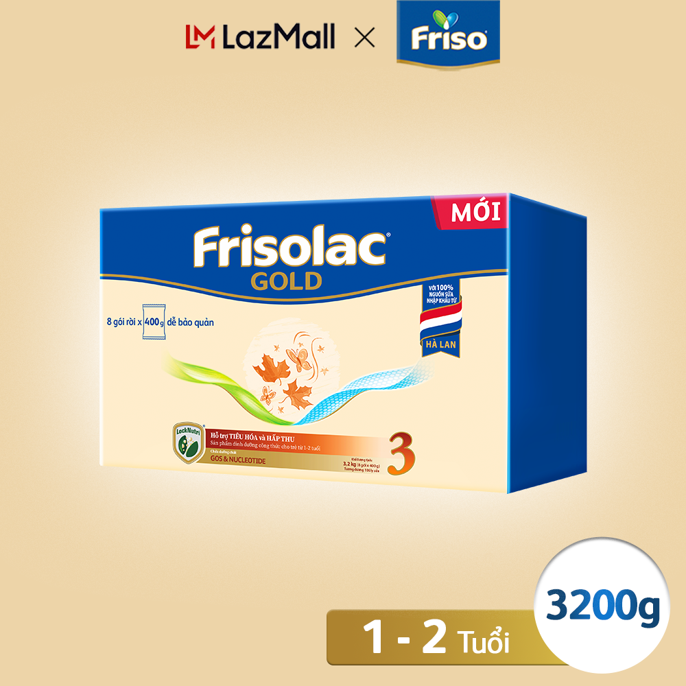 Sữa Bột Friso Gold 3 Hộp Giấy 3,2KG
